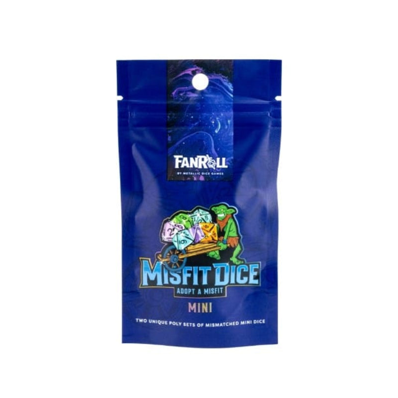 Metallic Dice Games Dice Dice - Mini Resin Polyhedrals - Misfit Dice (2x Sets) (Blind Bag) (MDG)