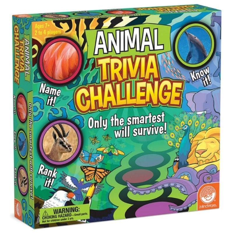 MindWare Board & Card Games Animal Trivia Challenge