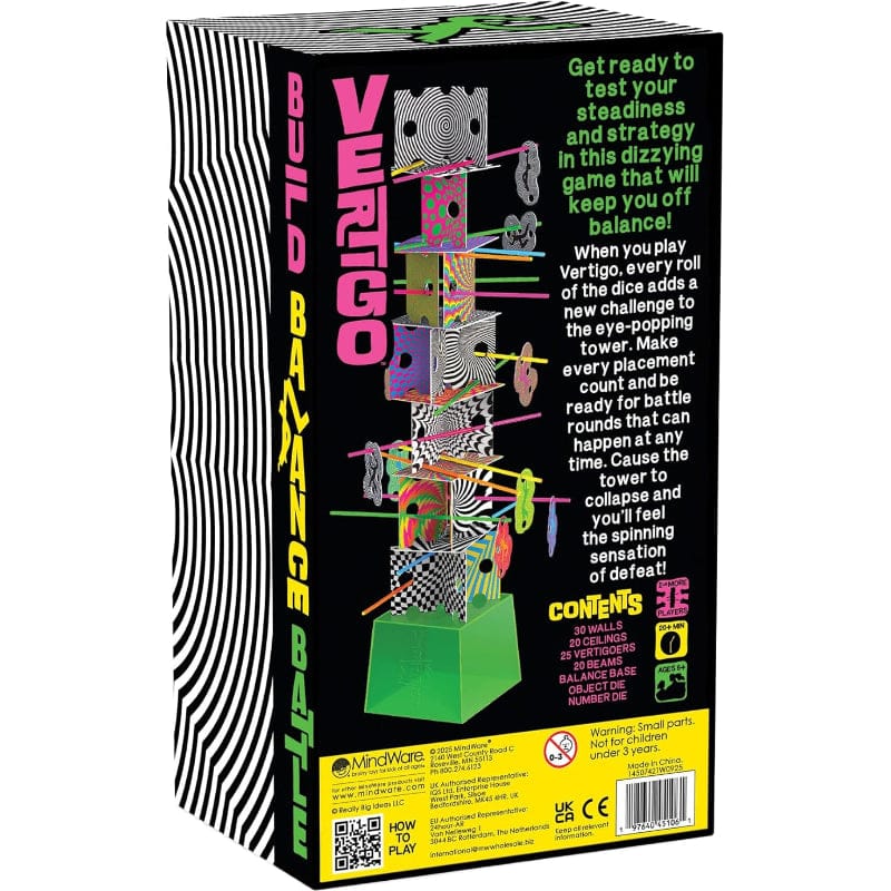 MindWare Board & Card Games Vertigo (Stacking Game)