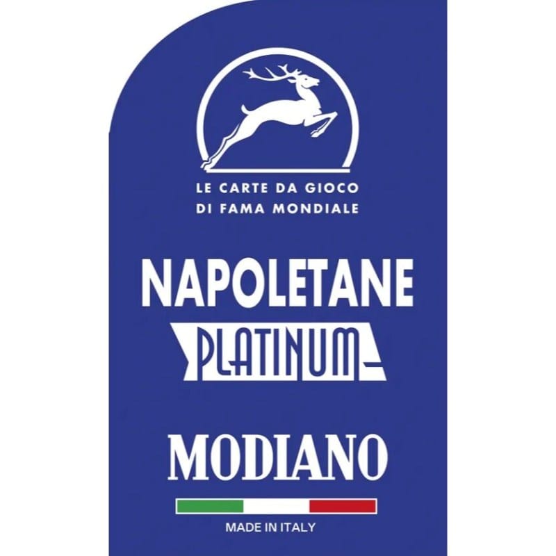 Modiano Cards Playing Cards Playing Cards - Italian Napoletane Platinum (Blue)