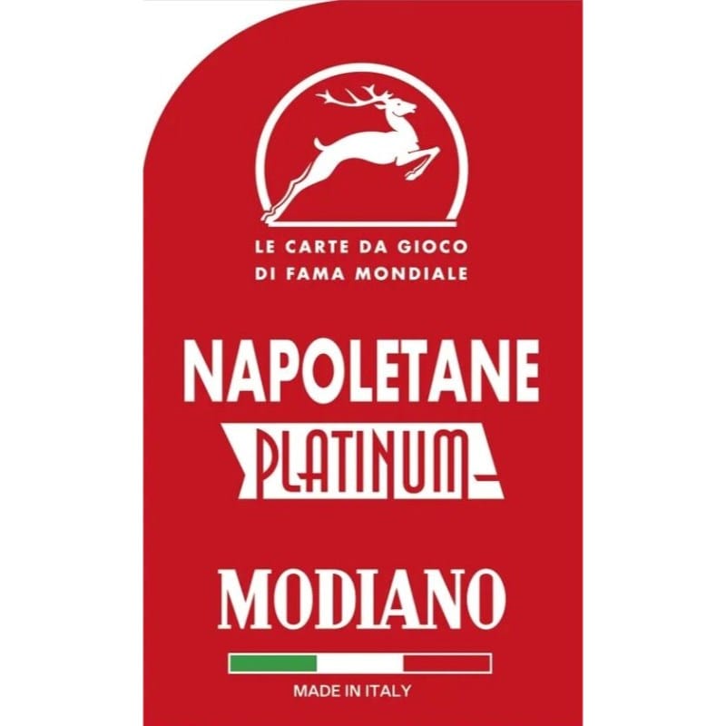 Modiano Cards Playing Cards Playing Cards - Italian Napoletane Platinum (Red)