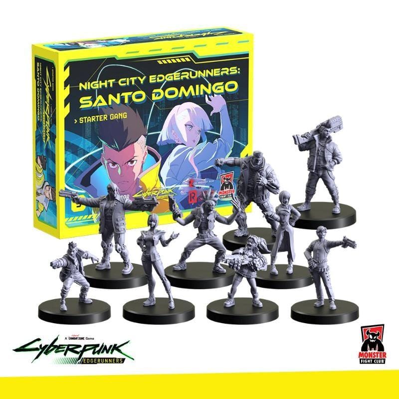 Monster Fight Club Miniatures Cyberpunk Edgerunners - Combat Zone - Santo Domingo Starter Gang