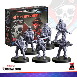 Monster Fight Club Miniatures Cyberpunk RED -  Combat Zone - 6th Street Faction Starter Box (December 2024 Release)