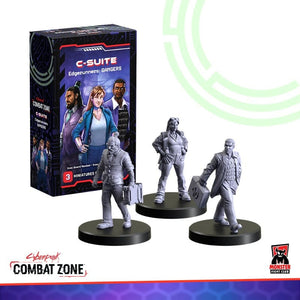 Monster Fight Club Miniatures Cyberpunk RED -  Combat Zone - C-Suite (December 2024 Release)