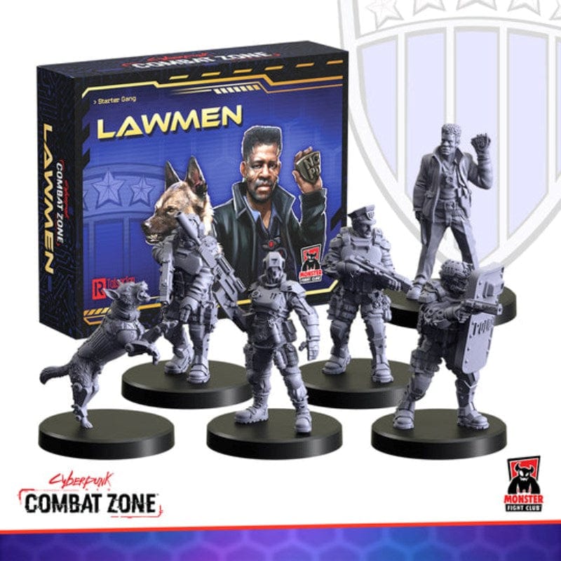 Monster Fight Club Miniatures Cyberpunk RED - Combat Zone - Lawmen Starter