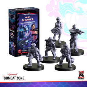 Monster Fight Club Miniatures Cyberpunk RED - Combat Zone - Neon Ghosts