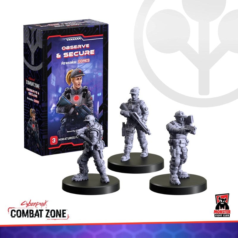 Monster Fight Club Miniatures Cyberpunk RED -  Combat Zone - Observe and Secure (December 2024 Release)