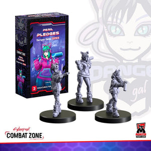 Monster Fight Club Miniatures Cyberpunk RED -  Combat Zone -  Peril Pledges (Danger Gals Gonks)
