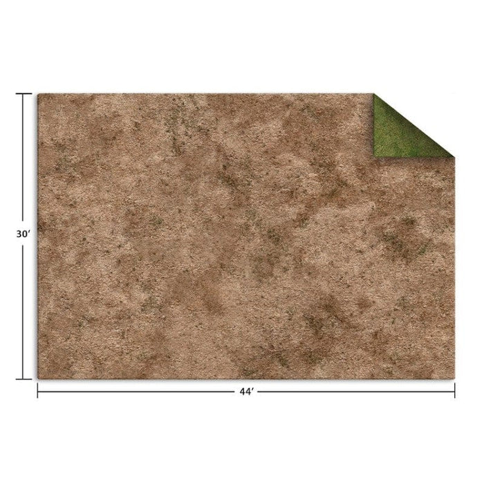 Monster Fight Club Terrain - 44x30 Broken Grassland / Desert Scrubland Adventure Mat