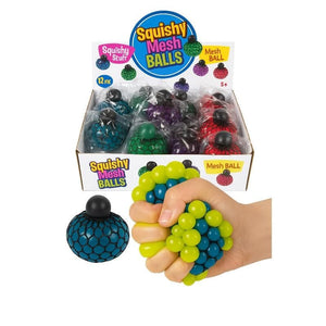Mr Toys Novelties Squishy Mesh Ball (Assorted Colours)