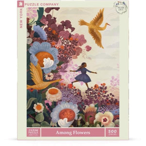 New York Puzzle Company Jigsaws Adelina Lirus - Among Flowers (1000pc) New York Puzzle Company
