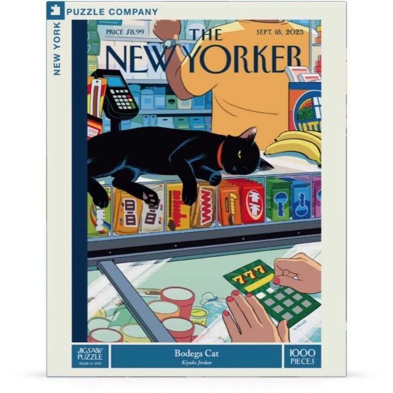 New York Puzzle Company Jigsaws Bodega Cat - The New Yorker (1000pc) New York Puzzle Company
