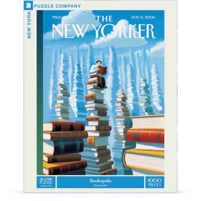 New York Puzzle Company Jigsaws Bookopolis - The New Yorker (1000pc) New York Puzzle Company