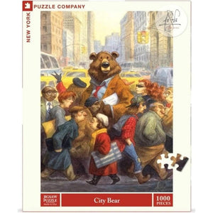 New York Puzzle Company Jigsaws City Bear - The New Yorker (1000pc) New York Puzzle Company