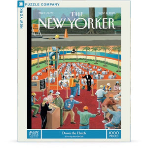 New York Puzzle Company Jigsaws Down the Hatch - The New Yorker (1000pc) New York Puzzle Company