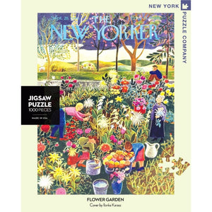 New York Puzzle Company Jigsaws Flower Garden - The New Yorker (1000pc) New York Puzzle Company
