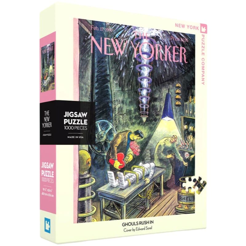 New York Puzzle Company Jigsaws Ghouls Rush In - The New Yorker (1000pc) New York Puzzle Company