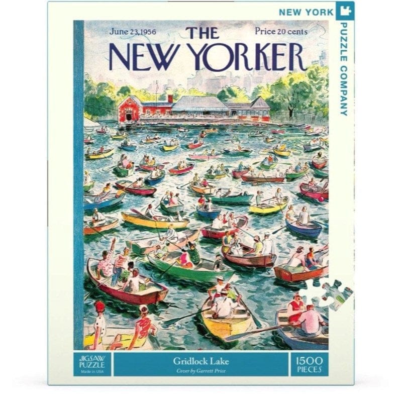 New York Puzzle Company Jigsaws Gridlock Lake - The New Yorker (1000pc) New York Puzzle Company