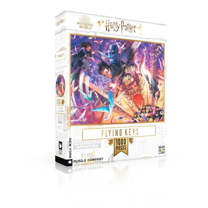New York Puzzle Company Jigsaws Harry Potter - Flying Keys Puzzle (1000pc)