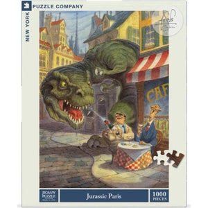 New York Puzzle Company Jigsaws Jurassic Paris - The New Yorker (1000pc) New York Puzzle Company