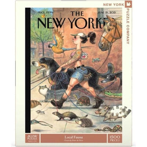 New York Puzzle Company Jigsaws Local Fauna - The New Yorker (1500pc) New York Puzzle Company
