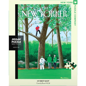 New York Puzzle Company Jigsaws Puzzle My Best Shot - The New Yorker (500pc) New York Puzzle Company