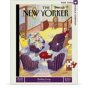 New York Puzzle Company Jigsaws Reading Group - The New Yorker (1000pc) New York Puzzle Company
