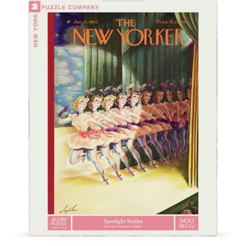 New York Puzzle Company Jigsaws Spotlight Smiles Puzzle - The New Yorker (500pc) New York Puzzle Company