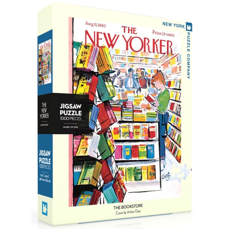 New York Puzzle Company Jigsaws The Bookstore - The New Yorker (1000pc) New York Puzzle Company