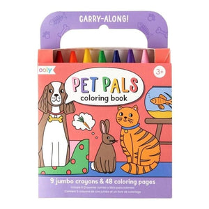 Ooly Board & Card Games Ooly Carry Along Colouring Book - Pet Pals