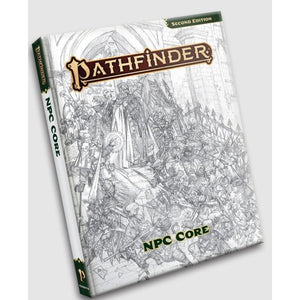 Paizo Roleplaying Games Pathfinder 2nd Edition Remaster - NPC Core Sketch Cover Edition