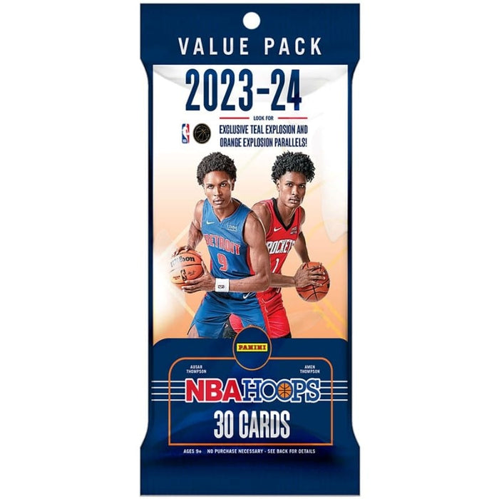 Panini - 2023 - 2024 NBA Hoops - Basketball Cards Booster (Value Fat Pack)