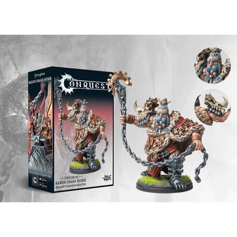 Para Bellum Wargames Miniatures Conquest - Dweghom - Raegh Drake Rider
