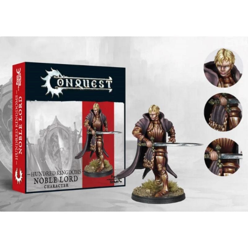 Para Bellum Wargames Miniatures Conquest - Hundred Kingdoms - Noble Lord - Alt Sculpt
