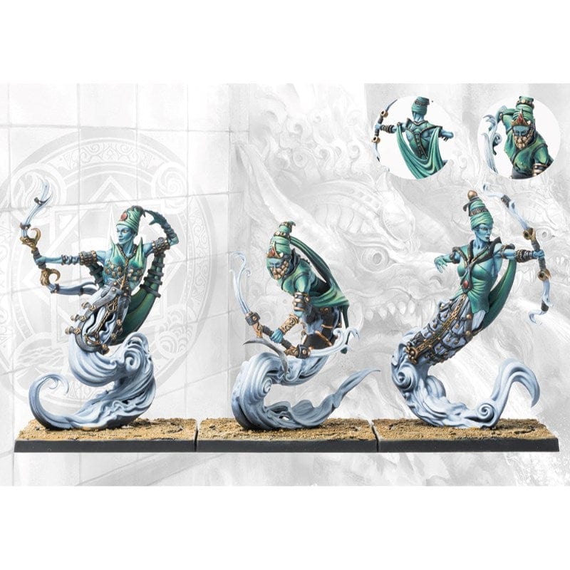 Para Bellum Wargames Miniatures Conquest - Sorcerer Kings - Windborn Djinn (with Bows)