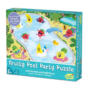 Peaceable Kingdom Jigsaws Peaceable Kingdom Scratch & Sniff Puzzle - Fruity Pool Party (77pc)