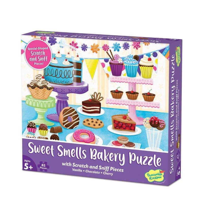 Peaceable Kingdom Jigsaws Peaceable Kingdom - Scratch & Sniff Puzzle - Sweet Smells Bakery (82pc)