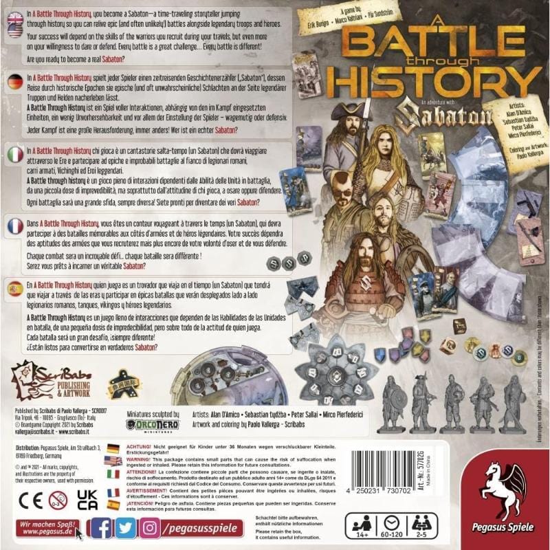 Pegasus Spiele Board & Card Games A Battle Through History â An Adventure with Sabaton