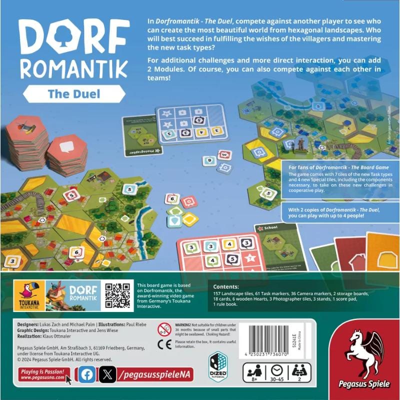 Pegasus Spiele Board & Card Games Dorfromantik - The Duel Board Game