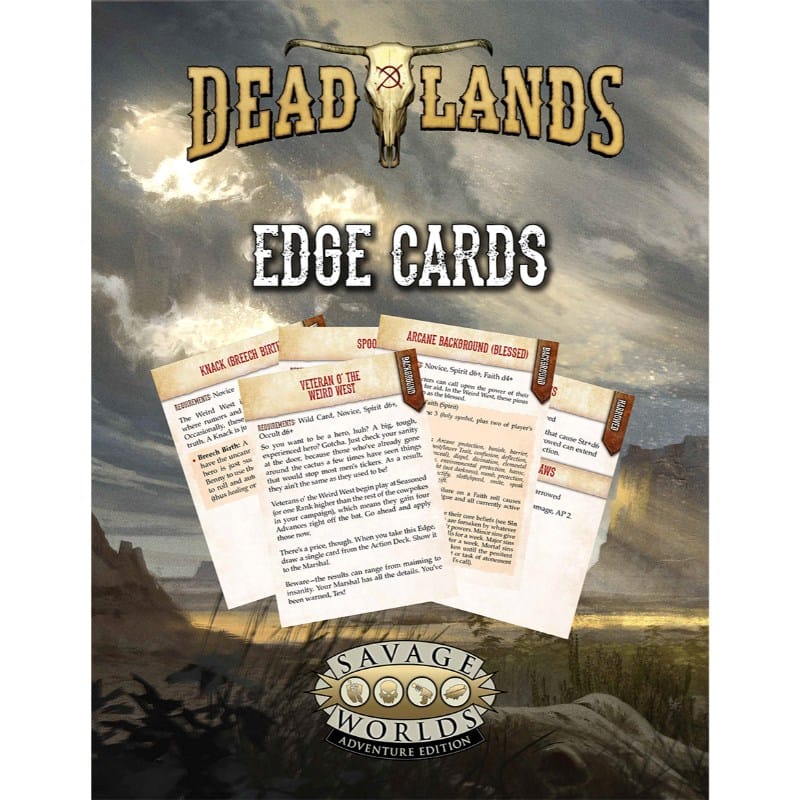 Pinnacle Entertainment Roleplaying Games Deadlands - Edge Cards - Savage Worlds Adventure Edition