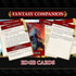 Pinnacle Entertainment Roleplaying Games Fantasy Companion - Edge Cards - Savage Worlds Adventure Edition