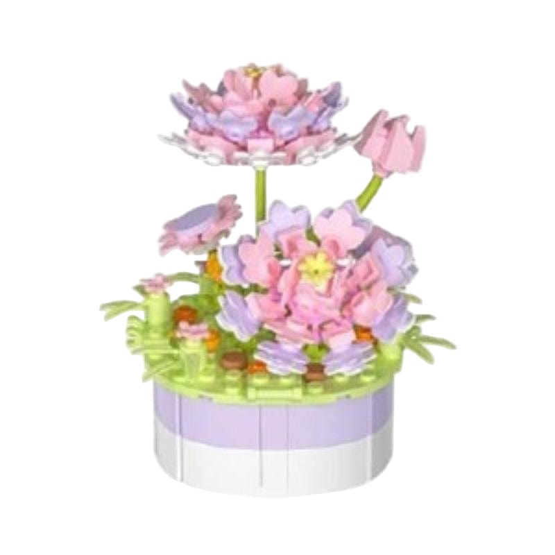 Pintoo Construction Puzzles Mini Bricks Potted - Lotus