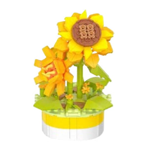 Pintoo Construction Puzzles Mini Bricks Potted - Sunflower