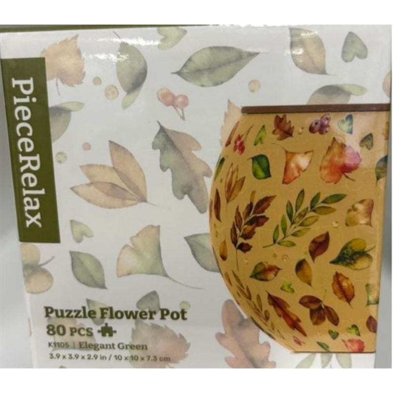 Pintoo Jigsaws 3D Puzzle - 80pc Flowerpot (Elegant Green)