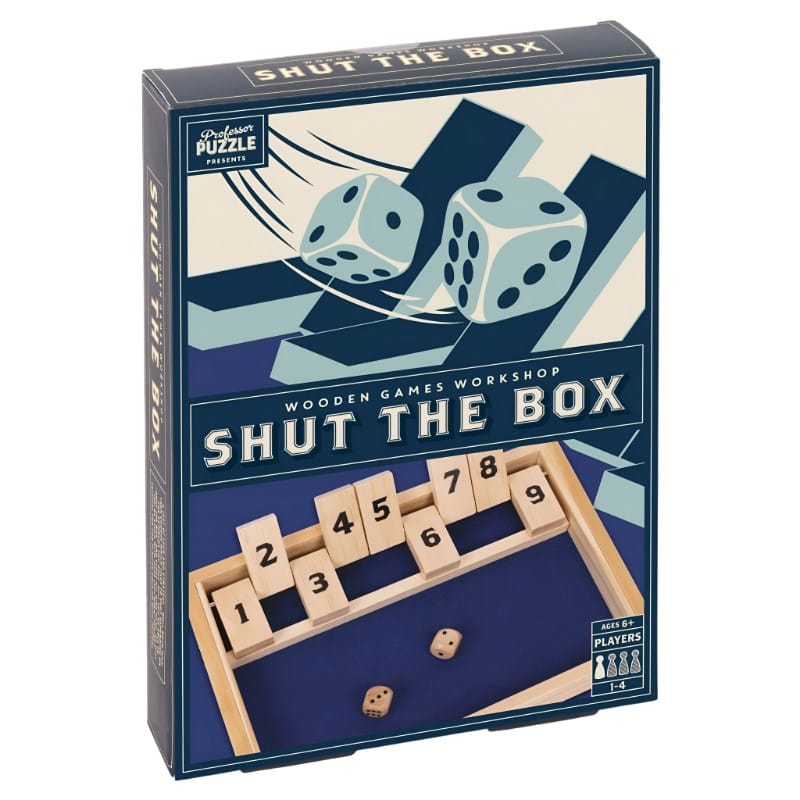 Professor Puzzle Classic Games Shut The Box (Wood Games Workshop)