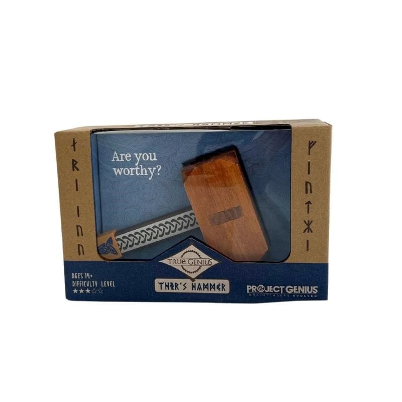 Project Genius Logic Puzzles Thor?s Hammer - Project Genius Wooden Puzzle