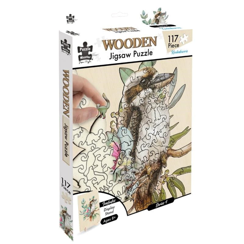 Puzzle Master Jigsaws Wooden Jigsaw Puzzle - Kookaburra (117pc) Puzzle Master
