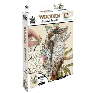 Puzzle Master Jigsaws Wooden Jigsaw Puzzle - Kookaburra (117pc) Puzzle Master