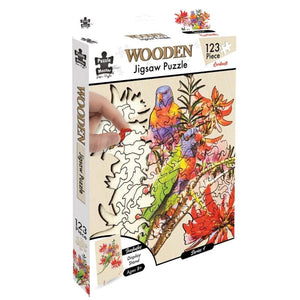 Puzzle Master Jigsaws Wooden Jigsaw Puzzle - Lorikeets (123pc) Puzzle Master