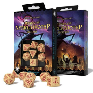 Q-Workshop Dice Dice - Q Workshop Poly Set - Call of Cthulhu Masks of Nyarlathotep